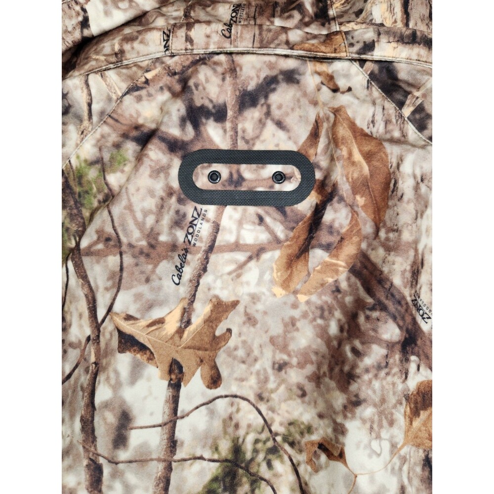 Cabelas Silent-Suede Scent-Lok Hunting Parka Mens L Zonz Woodlands Outdoors - Picture 14 of 16